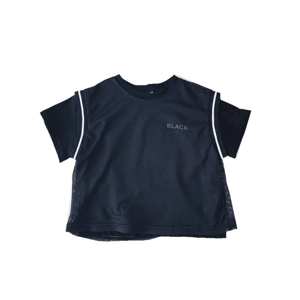 Boys' Short-Sleeved T-Shirts Loose Tops, Children'S Baby Letters, Hit The Color, Short-Sleeved Tide