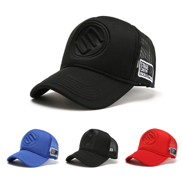 Trendy Brand Solid Color Tall Truck Hat Truck Hat For Men And Women Couples Caps