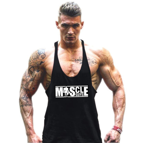 Bodybuilding Tank Top Mens shirts Brand Clothing Fitness Men Singlet Sleeveless Cotton Workout Stringer Shirts