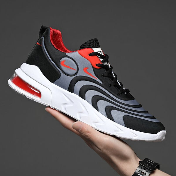 Men's Sports Shoes Air Cushion Style Breathable Mesh Fashion Casual Shoes Color Comfortable Shoes