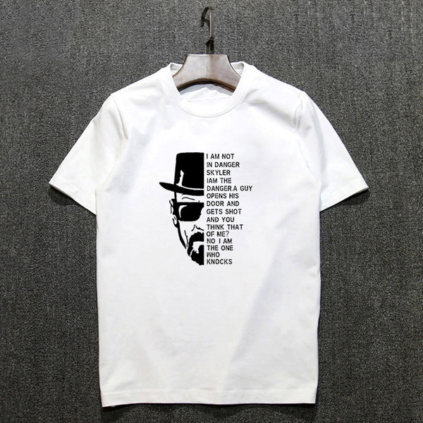 Top quality COTTON Neck Breaking Bad Men T Shirt Short Sleeve Heisenberg Print T Shirt For Men