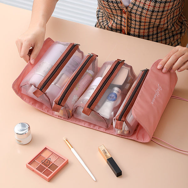four pcs Cosmetic Bag Foldable Travel Bag