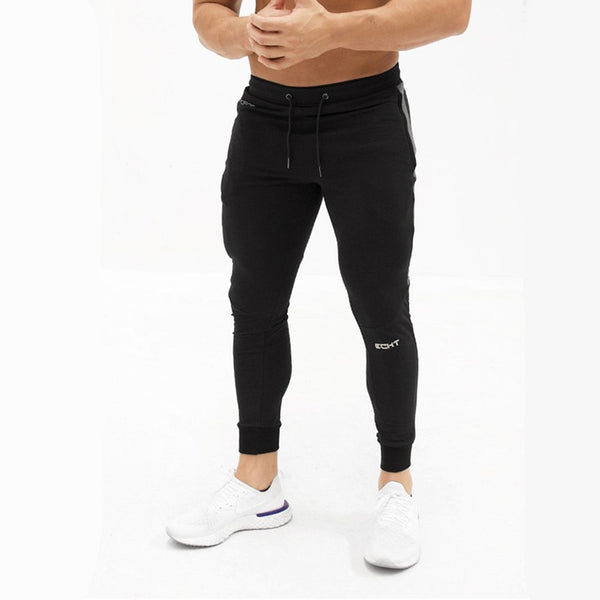 Men's Casual Fitness Joggers Pants Gyms Stretch Cotton Men Skinny Sweatpants