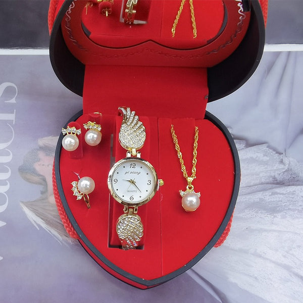Valentine's Day gift New Valentine's Day Watch Jewelry Gift Box Fashion Women's Watch Set