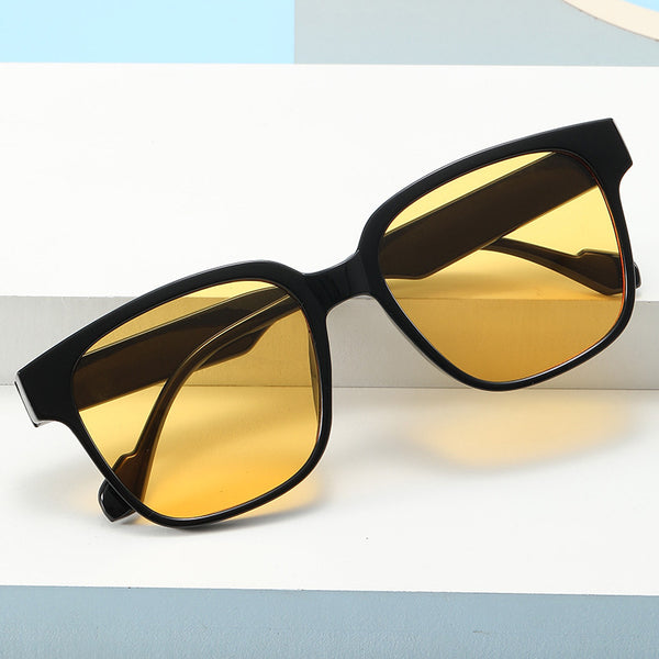 Men And Women Fashion Casual Square Large Frame Sunglasses