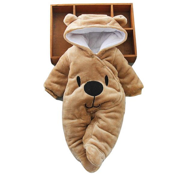 Newborn Baby Fleece Winter Infant Warm Baybysuit One-Pieces