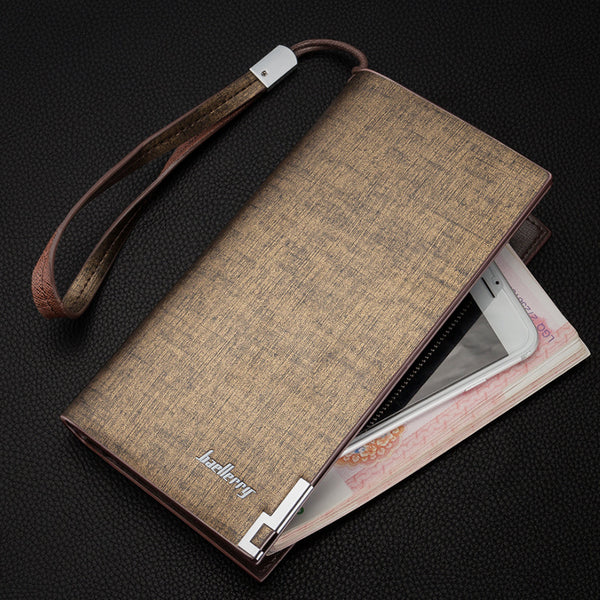 Baellerry Men's Long Wallet Multi-Functional Zipper Handbag Oumei Men's Handbag
