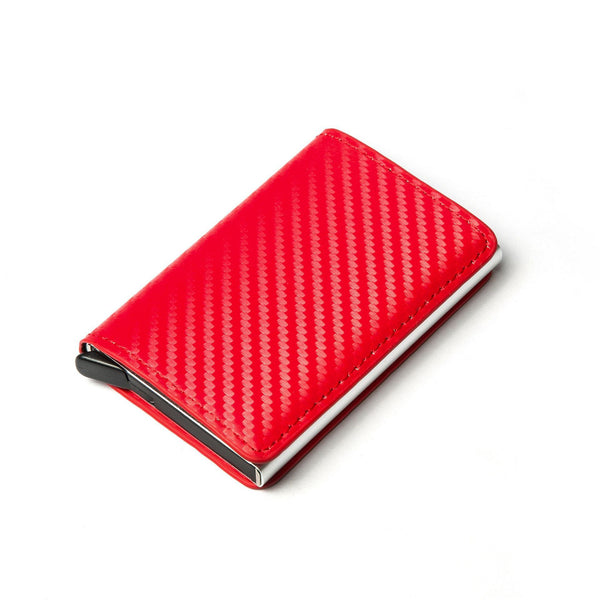 Carbon Fiber Anti-Magnetic Card Case Aluminum Alloy Card Box RFID Anti-Magnetic Wallet Card Holder