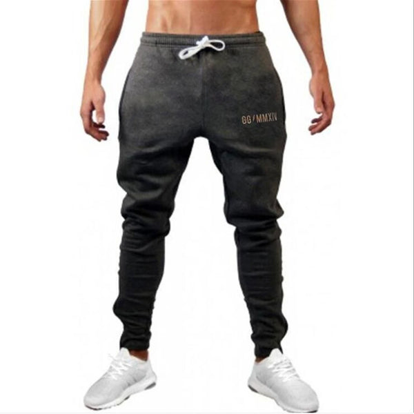 Men's Cotton Trousers Fashion Printing Trousers Street Fitness Pants