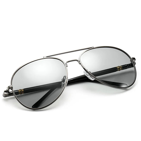 Photochromic Sunglasses Men Polarized Sunglesses Driving Chameleon Sun Glasses Change Color Men Sunglasses  Brand Designer