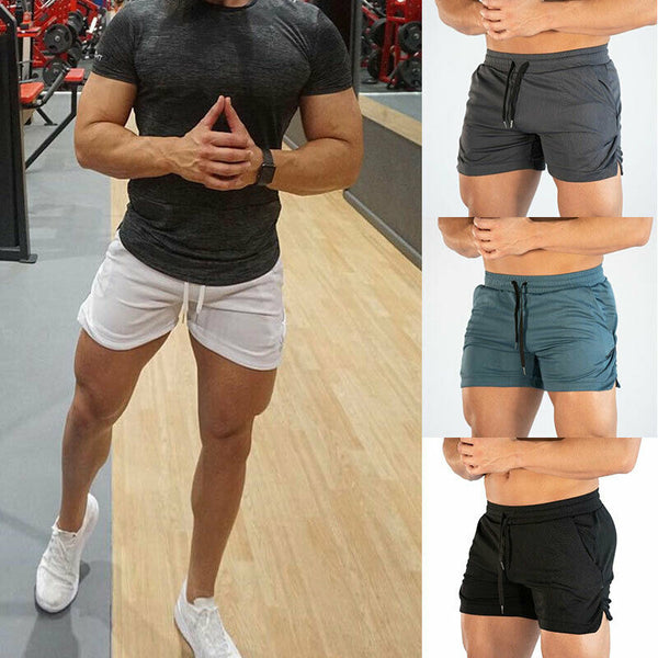 Men Gym Training Shorts Workout Sports Casual Clothing Fitness Running