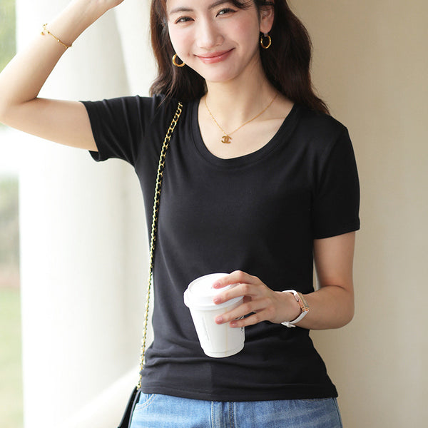 Women's Fashionable All-match Breathable Bottoming Shirt Top