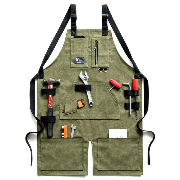 Denim Canvas Apron Outdoor Work Home Gardner Carpentry Carving