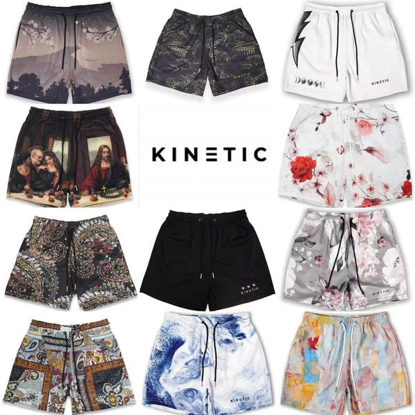 KINETIC Brand New Summer Mens Sports Fitness Running Basketball Short