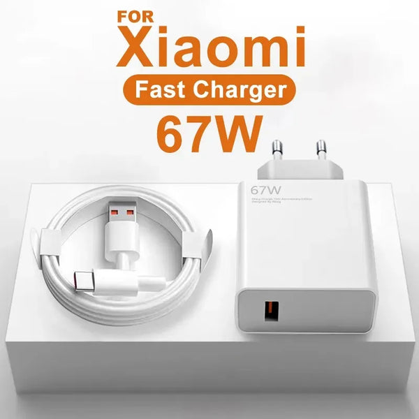 For Xiaomi Original 67W USB Super Fast Charger Power Adapter Mi 12 11