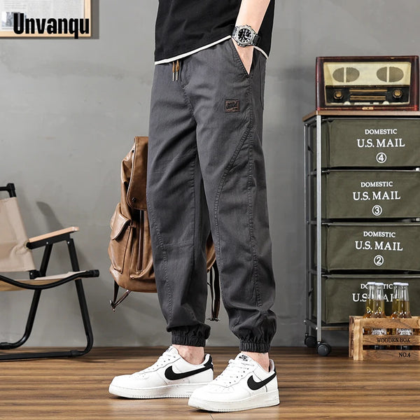 Unvanqu Spring Summer Casual Pants Men 2024 Korean Version New Fashion