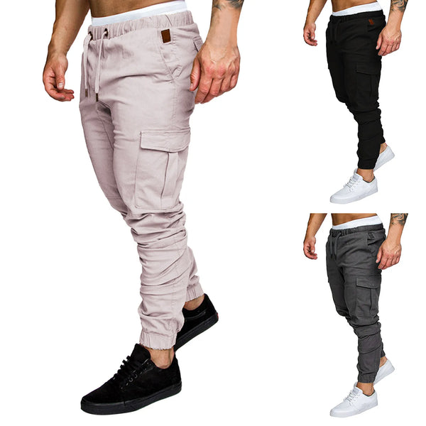 Casual Men Cargo Pants Fashion Big Pocket Hip Hop Harem Pants Quality Outwear Sweatpants Soft Men's Joggers Trousers Homme