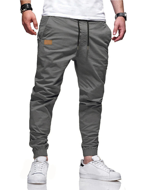 New Men's Fashion Hip Hop Pants Four Seasons Pure Cotton Casual Sports Pants Street Pants High Quality Straight Tube Pants