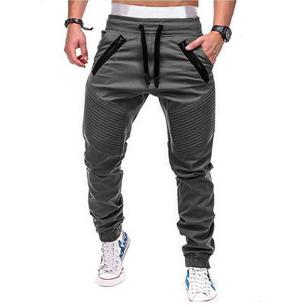 Hip Hop Men Cargo Long Pants Joggers Casual Male Sportswear Sweatpants Multi-pocket Drawstring Slim Fit Harem Trousers