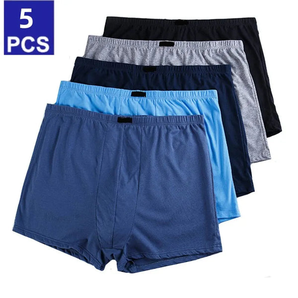 set Large Size Men's Panties High Rise Loose Men Underwear Boxer