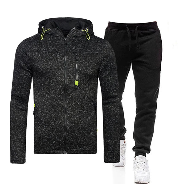 Autumn New Fashion Brand Sporty Street Hooded Jacket Mens Casual