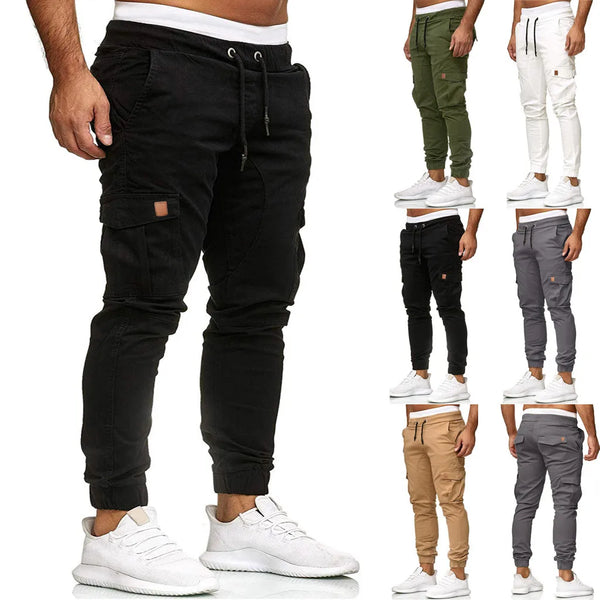 New Casual Sport Pants Bottoms Men Elastic Breathable Running Training Pant Trousers Joggers Quick-Drying Gym Jogging Pants