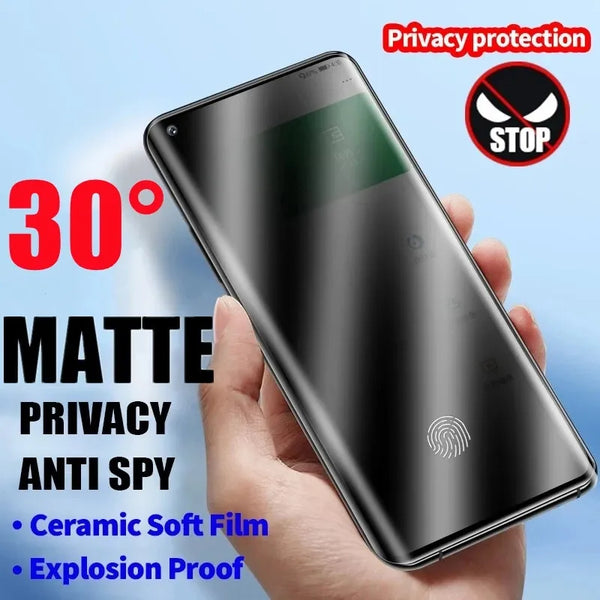 Matte Ceramic Privacy Screen Protectors For Samsung Galaxy S21 S20 S22