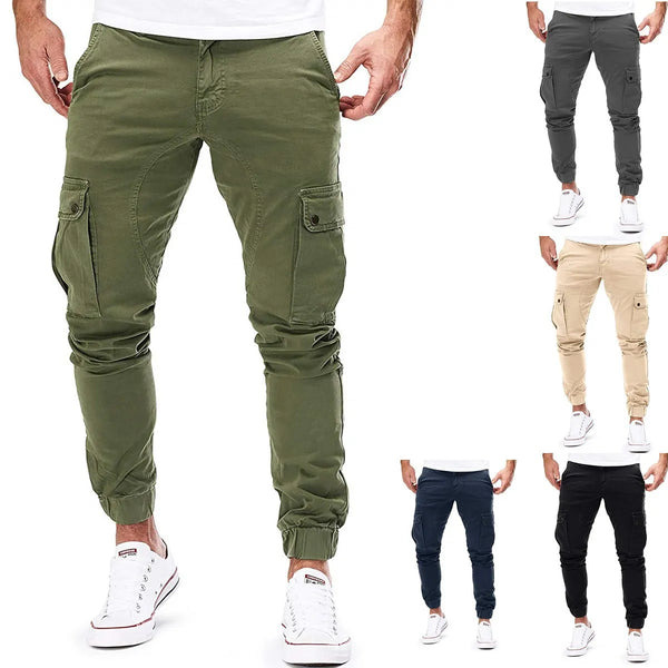 New Casual Sport Pants Bottoms Men Elastic Breathable Running Training Pant Trousers Joggers Quick-Drying Gym Jogging Pants