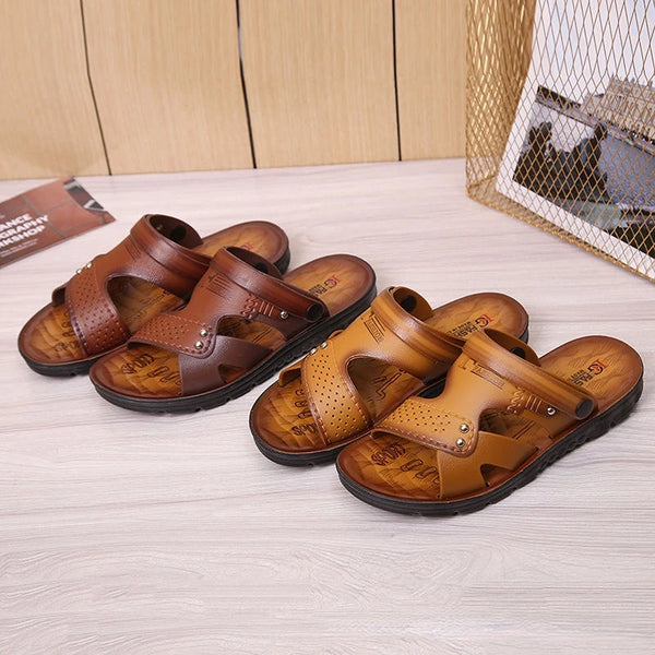 Men's Beach Open Toe Shoes Sandals High Quality Non-slip Men Slippers