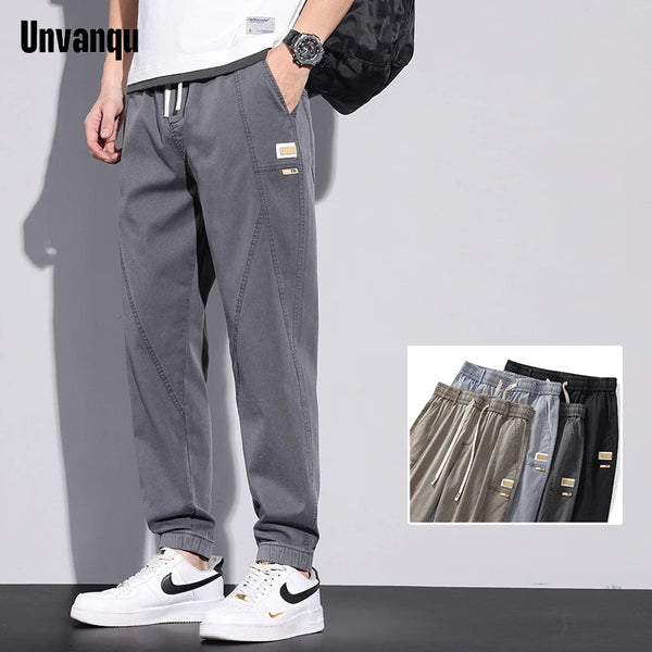 Unvanqu Harajuku Street Fashion Youth Ice Silk Soft Thin Casual Pants