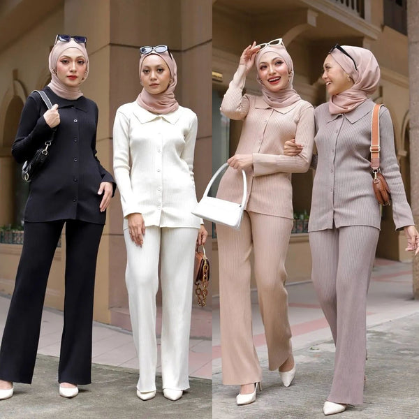Sweater Knitted Two-piece Suit For Women