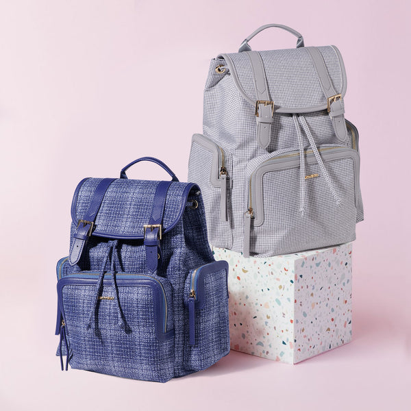 Fashion Tweed Baby Diaper Bag Backpack