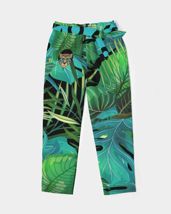 TROPICS OF OZ - INTO THE WILD Women's Belted Tapered Pants